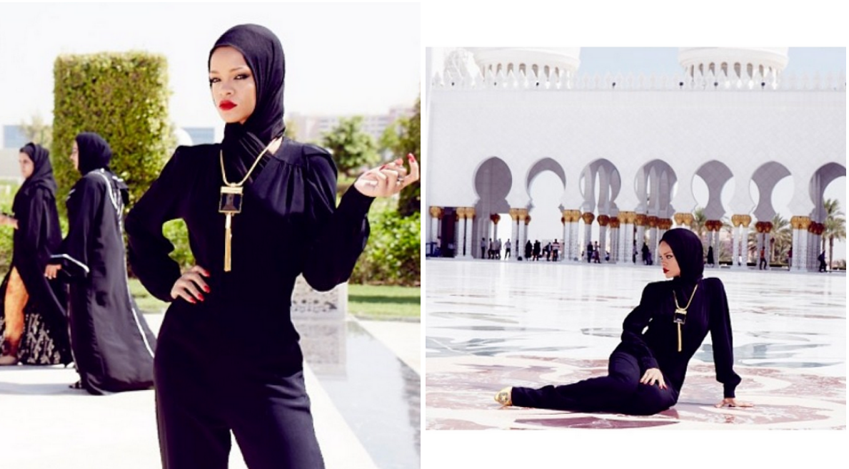 Rihanna slängdes ut ur moskén.